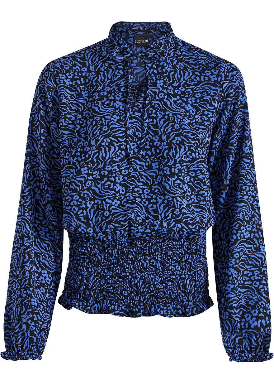 Bluse mit Smockeinsatz