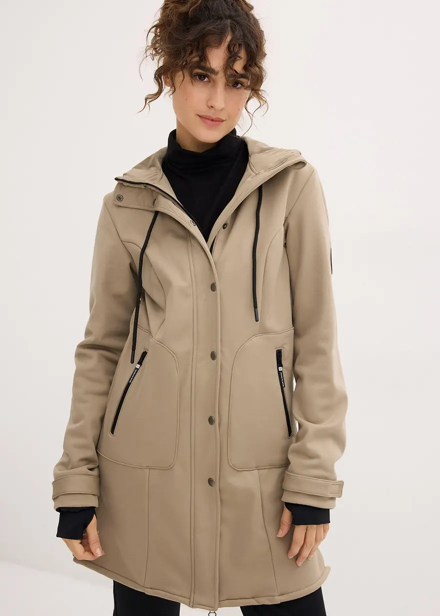 Super Stretch Softshell-Parka, wasserabweisend