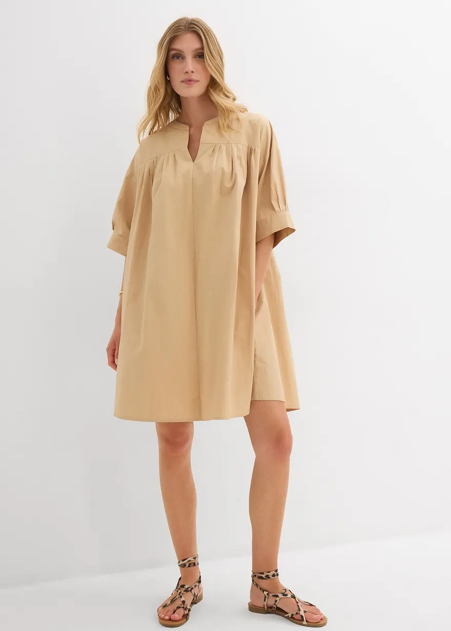 Oversize Kaftan-Kleid aus reiner Bio-Baumwolle