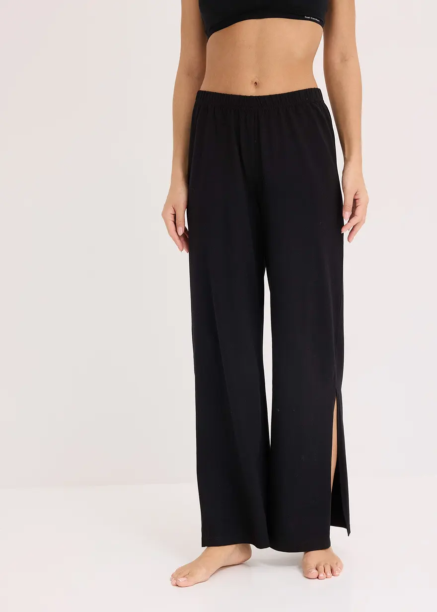 Loungewear Hose mit Seitenschlitz