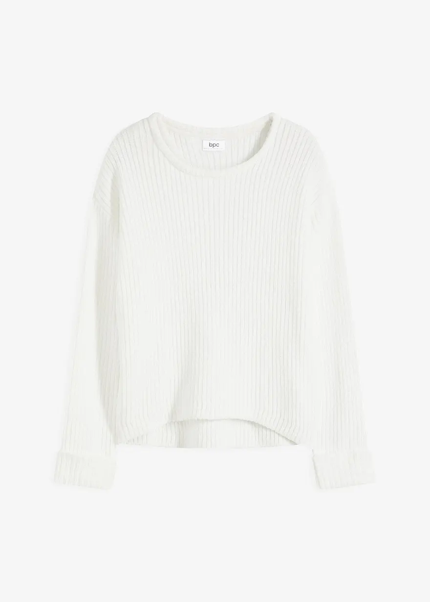 Oversize-Pullover aus weichem Chenille