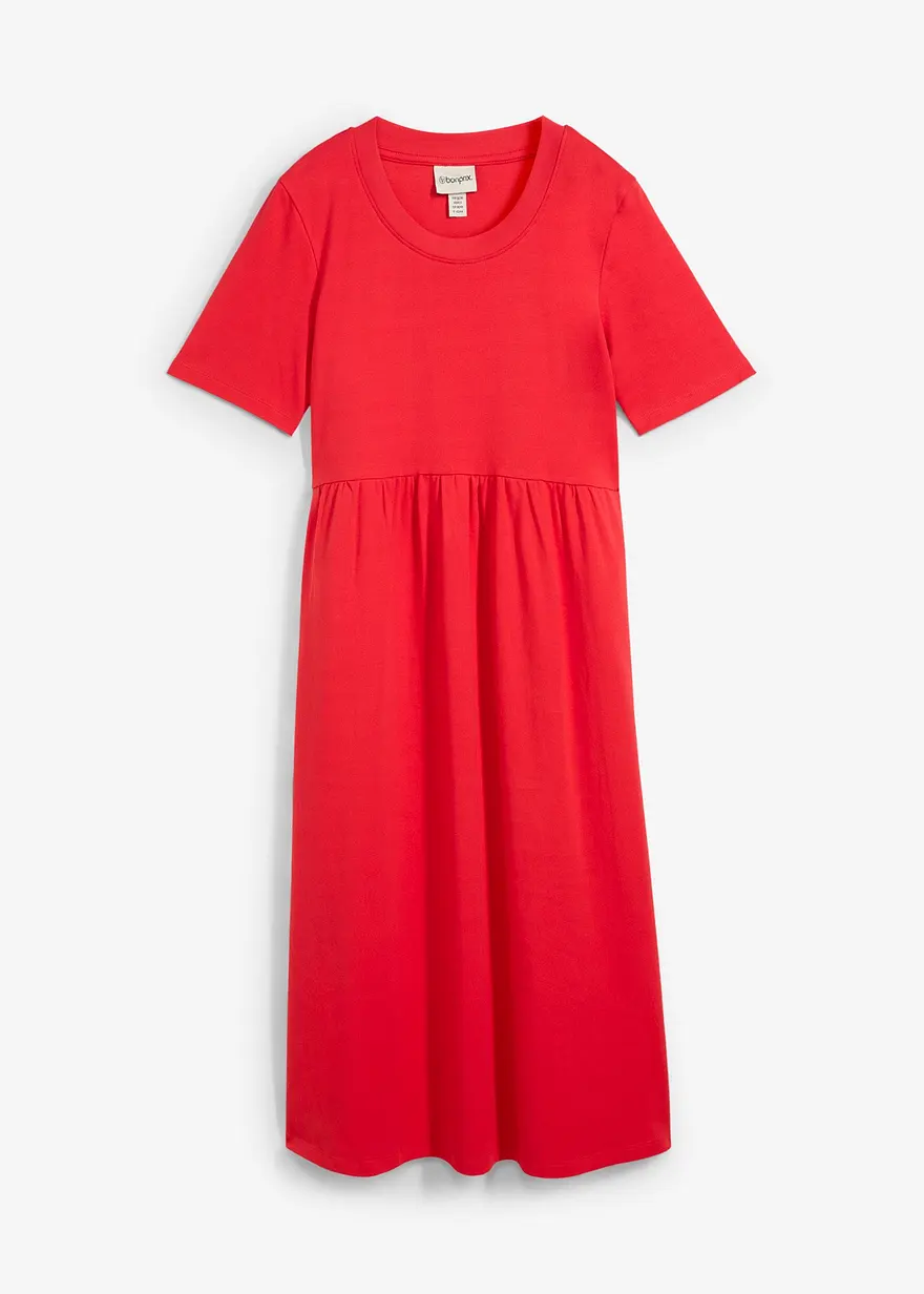 Ausgestelltes Jerseykleid aus schwerer Baumwolle