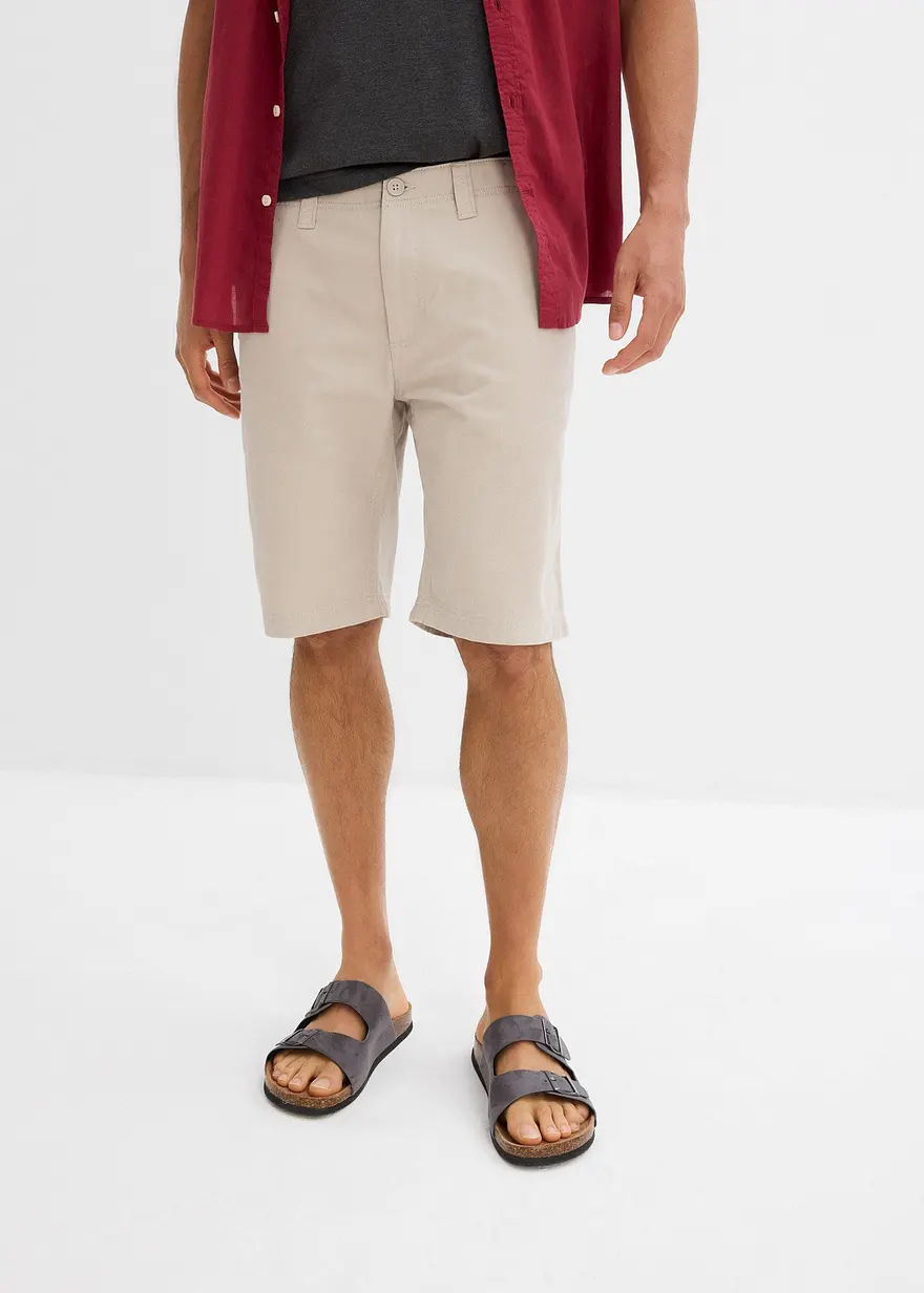 Chino-Bermuda aus reiner Baumwolle, Regular Fit