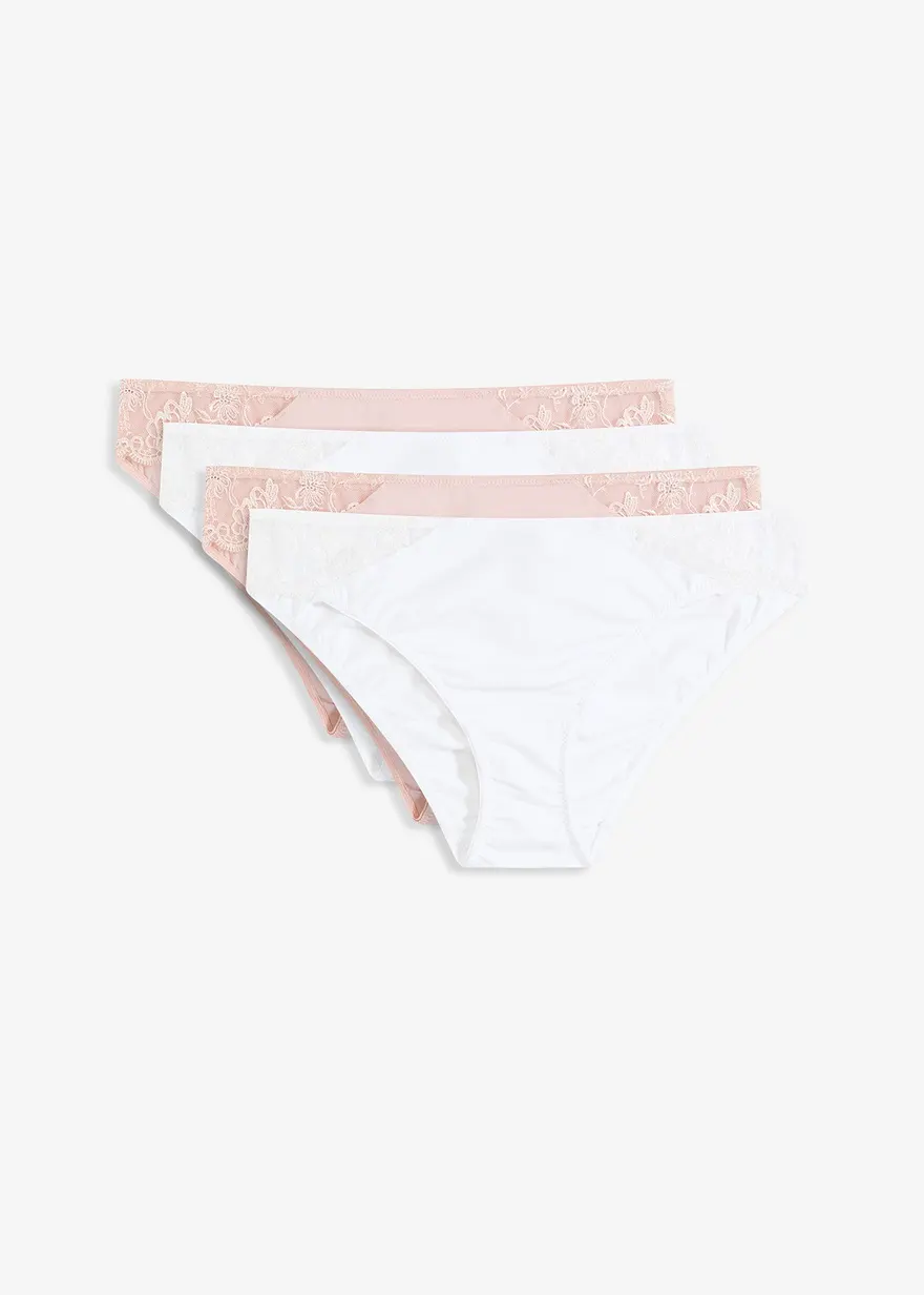 Slip (4er Pack) mit Spitze