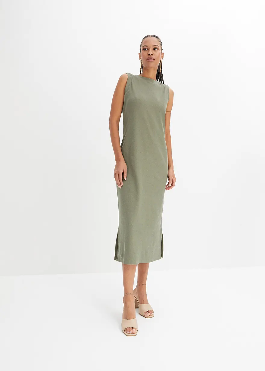 Jersey-Kleid aus Baumwolle mit Stretch