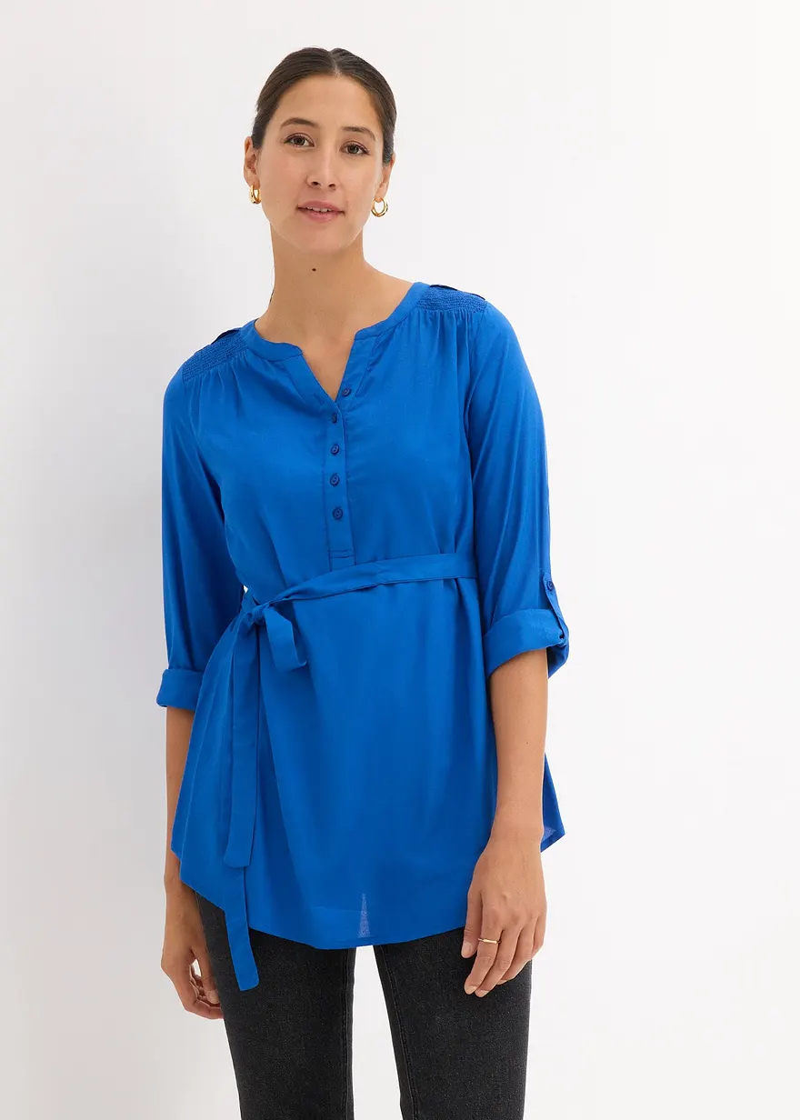Umstands- und Stillbluse aus reiner Viskose