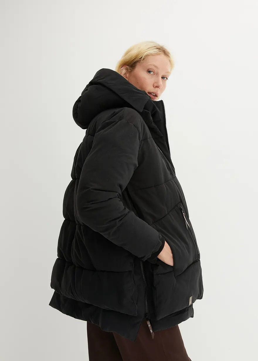 Oversize Winterjacke mit Kapuze