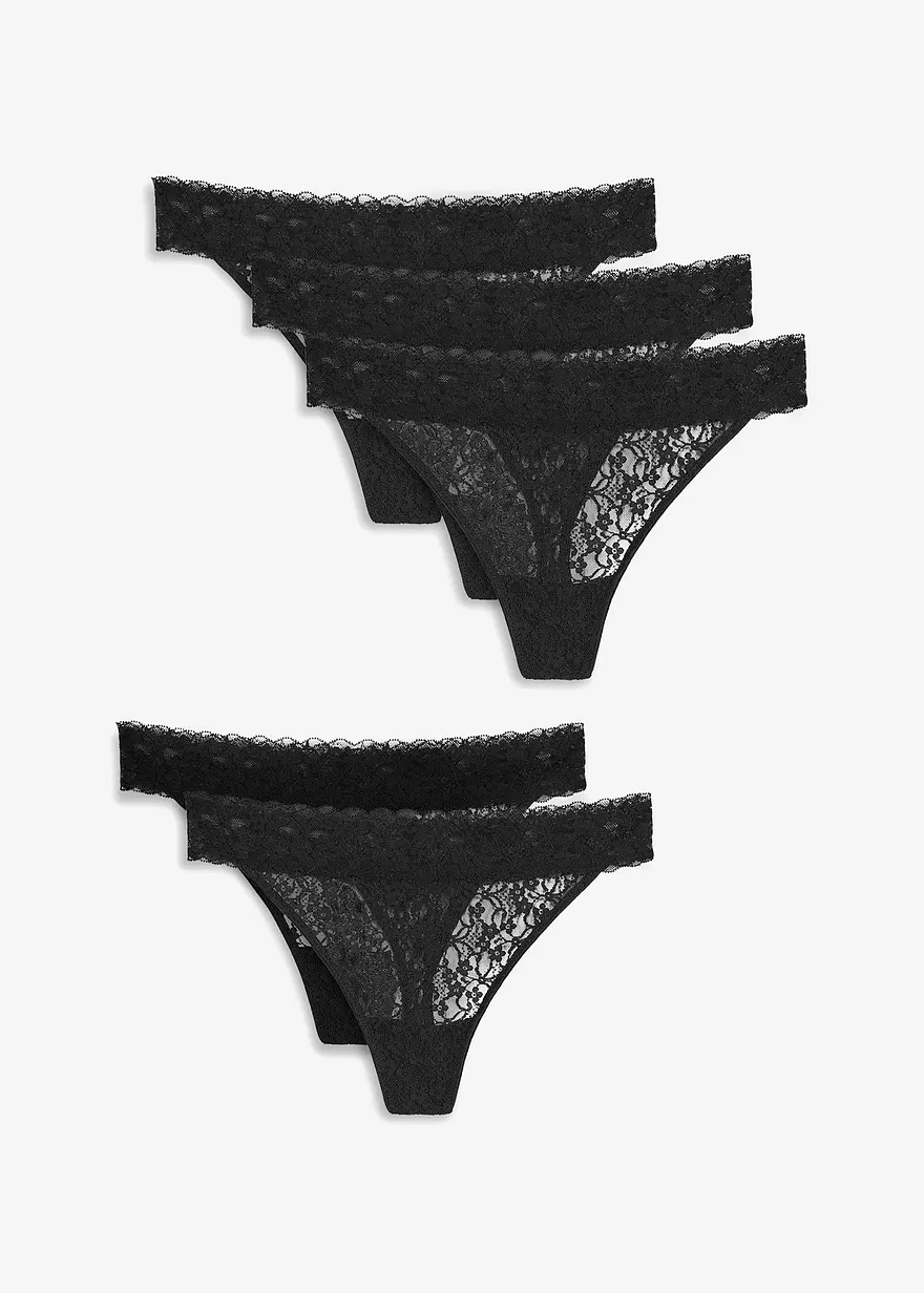 String (5er Pack) aus recycelter Spitze