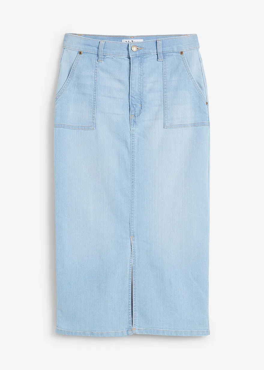 Jeansrock mit Schlitz
