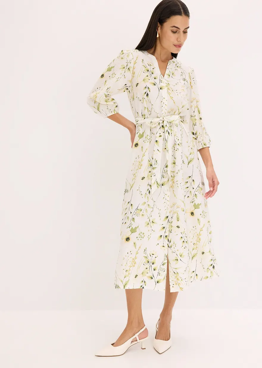 bedrucktes Blusenkleid
