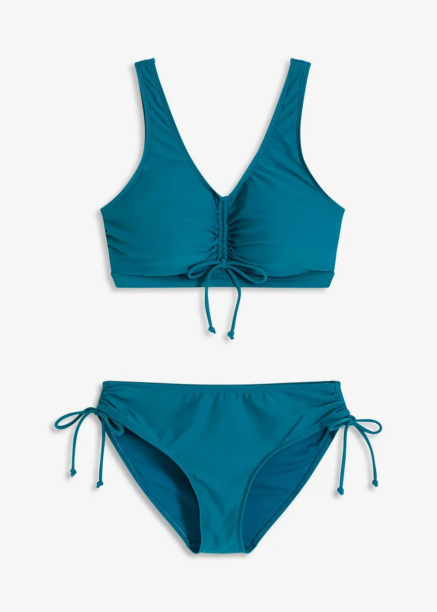 Bustier-Bikini (2-tlg.Set) mit Bindebändern