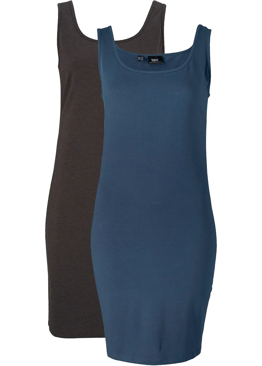 Figurbetontes Shirtkleid (2er Pack)