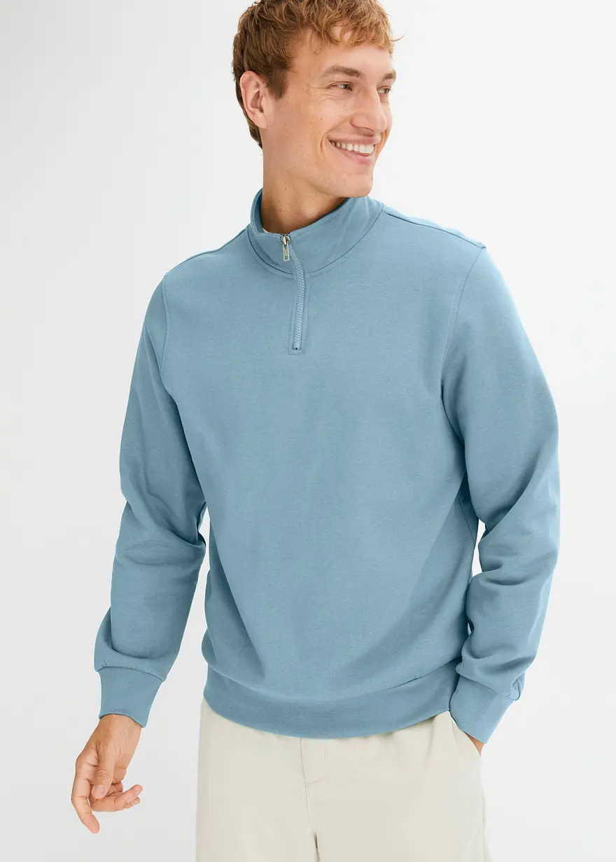 Sweatshirt mit Troyerkragen