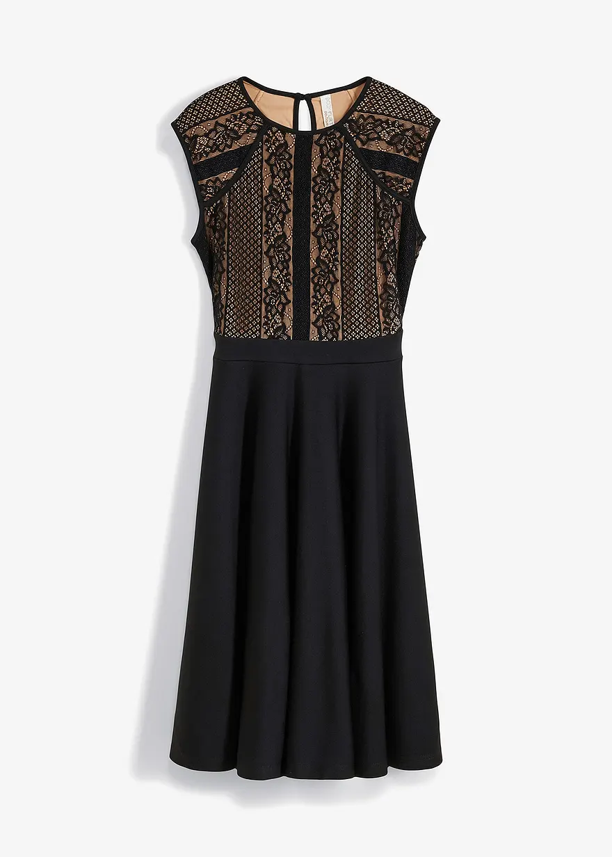 Midikleid mit Spitze