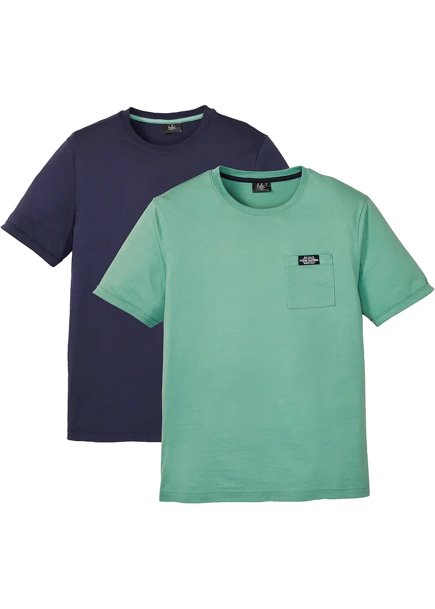 T-Shirt (2er Pack) aus reiner Bio-Baumwolle