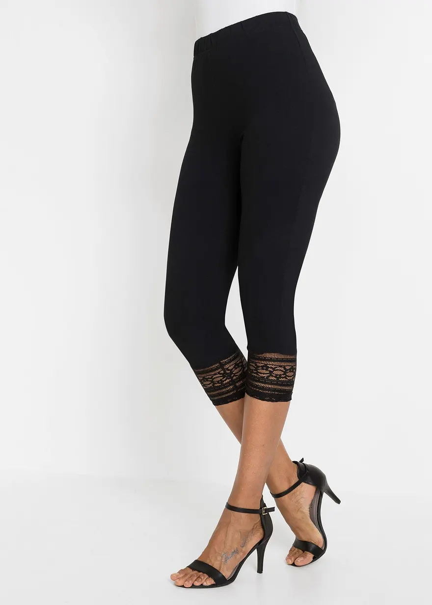 Capri-Leggings mit Bio-Baumwolle