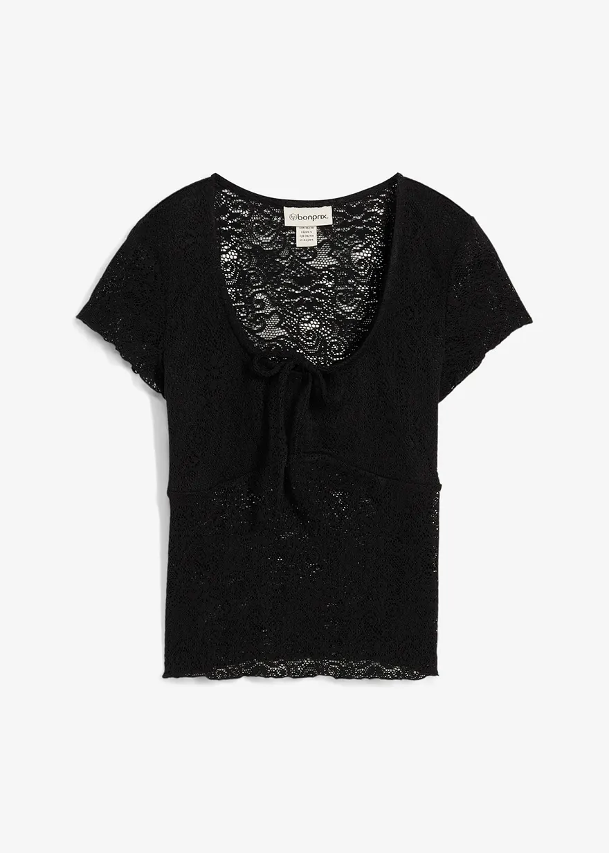 T-Shirt aus Spitze