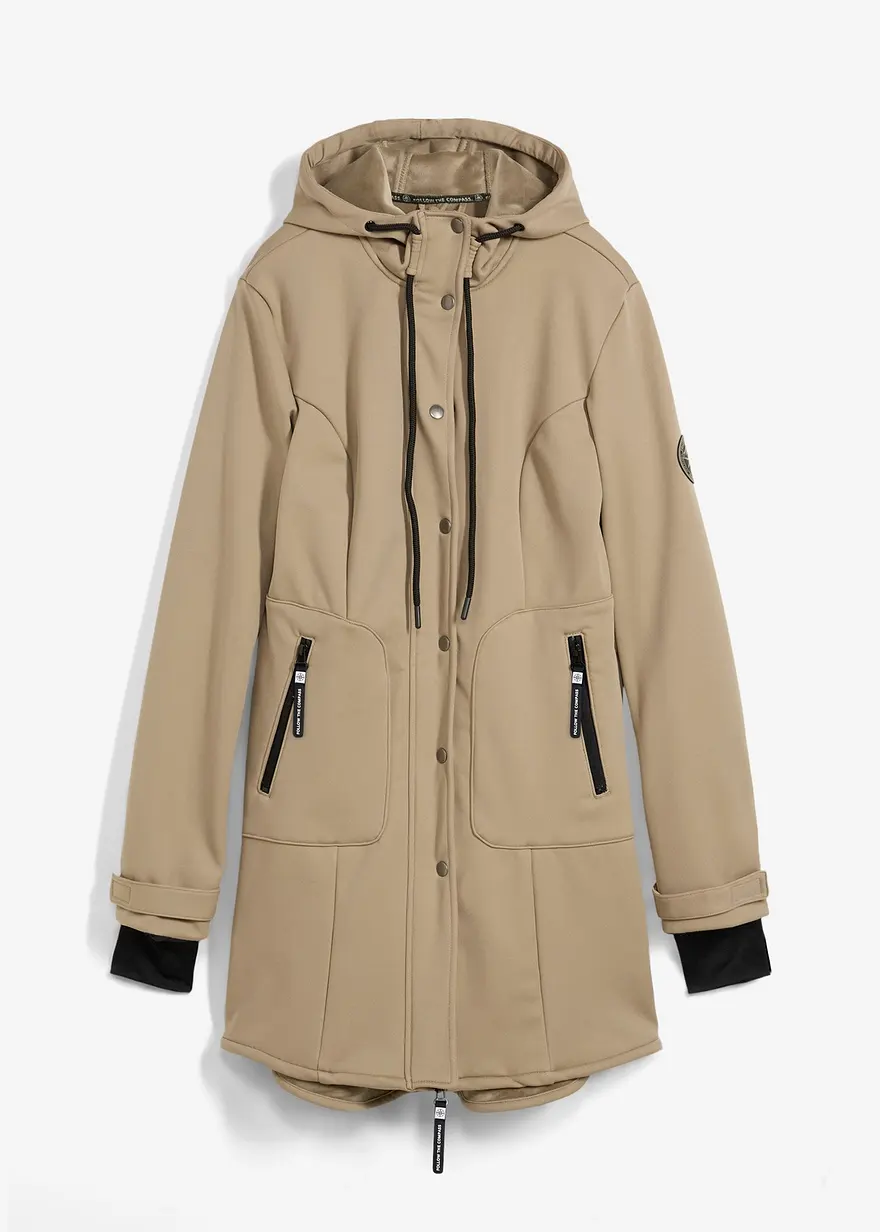 Super Stretch Softshell-Parka, wasserabweisend