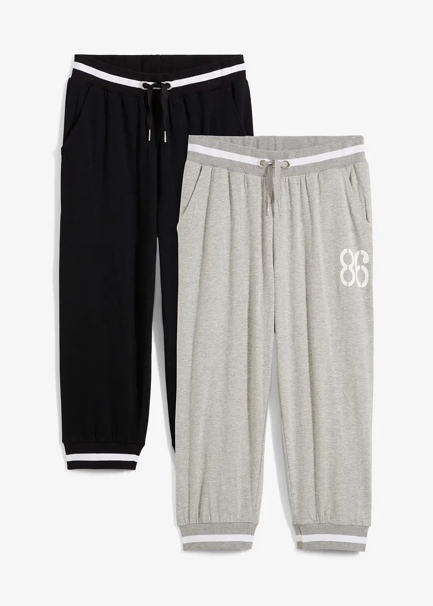 Jogginghose in 3/4 Länge (2er Pack)