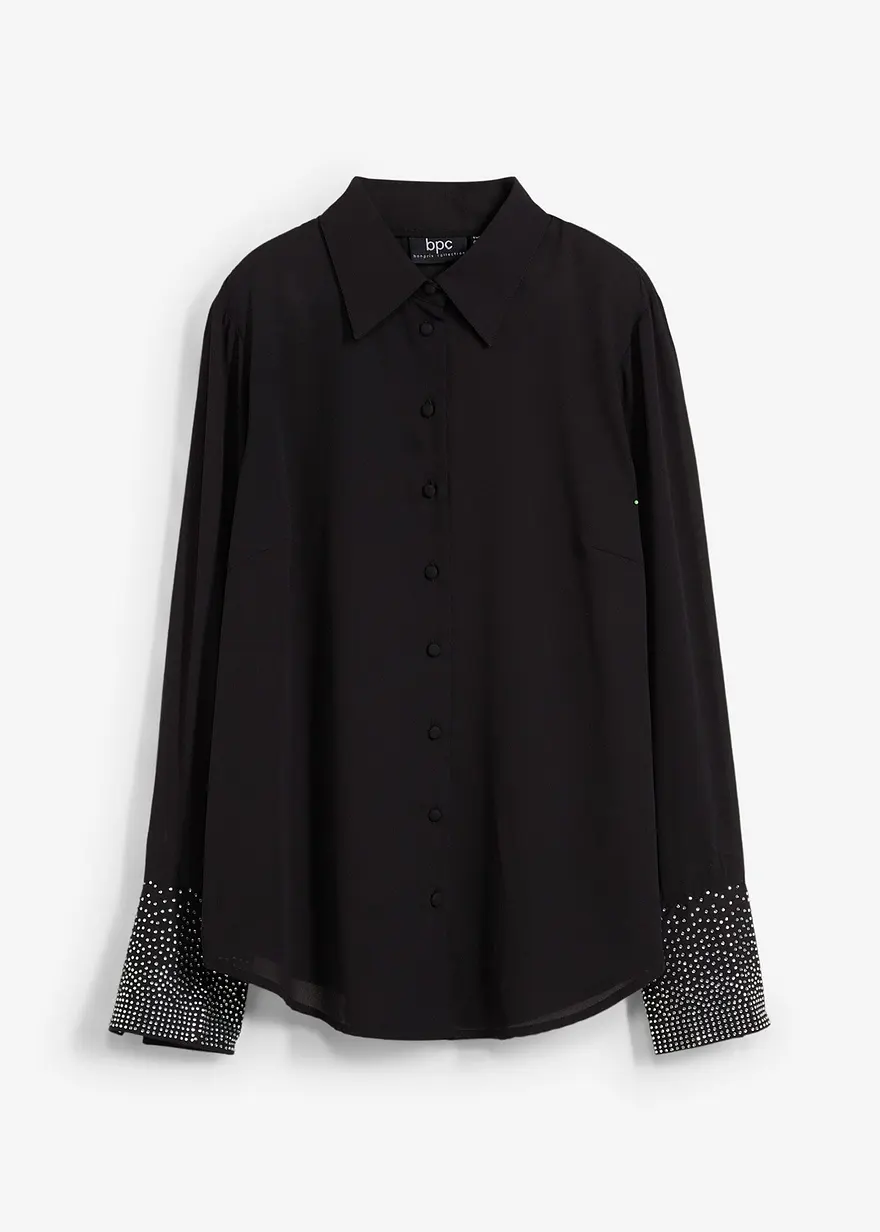 Bluse mit Glitzersteinchen