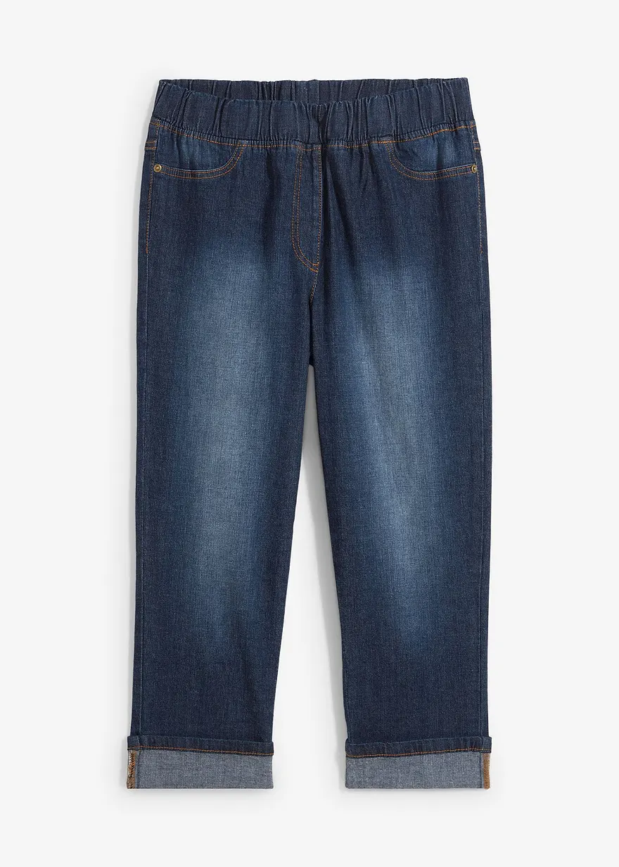 Slim Fit Jeans, Mid Waist, Baumwolle