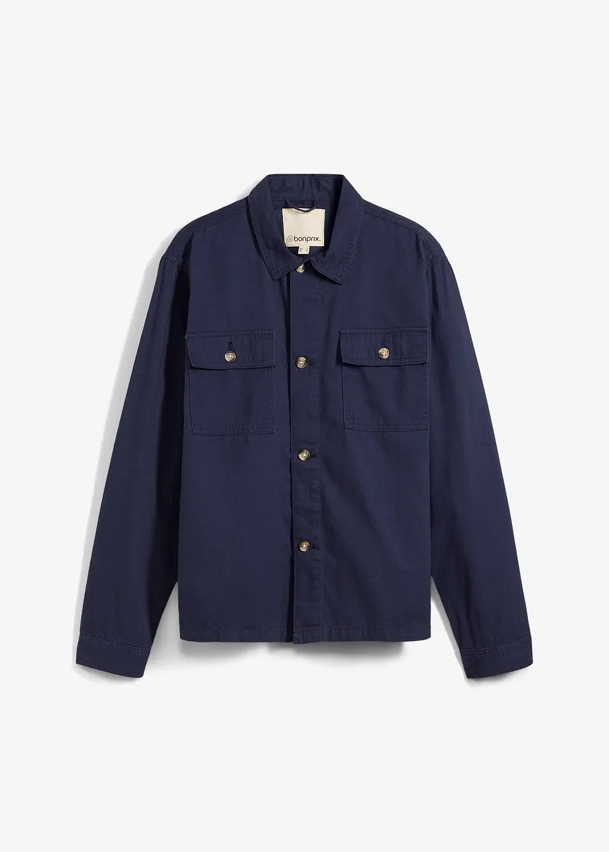 Übergangsjacke aus Twill-Qualität, Loose Fit