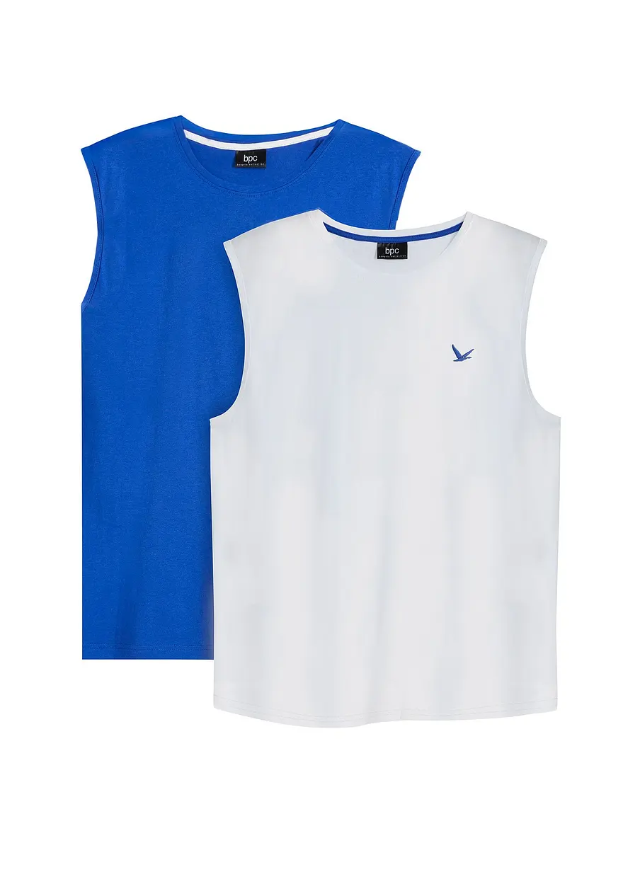 Muskelshirt (2er Pack) aus reiner Bio-Baumwolle