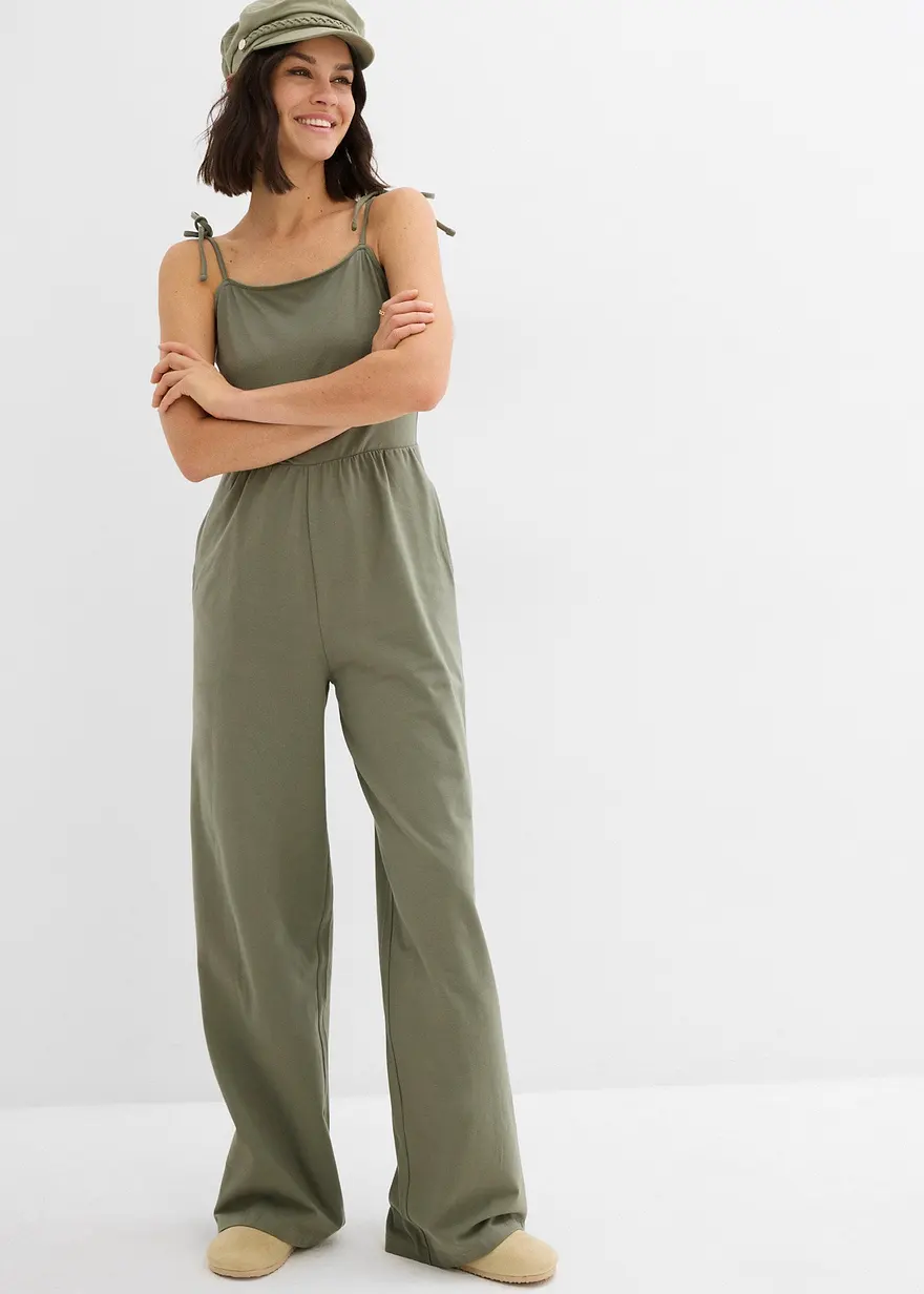 Trägerjumpsuit aus Jersey