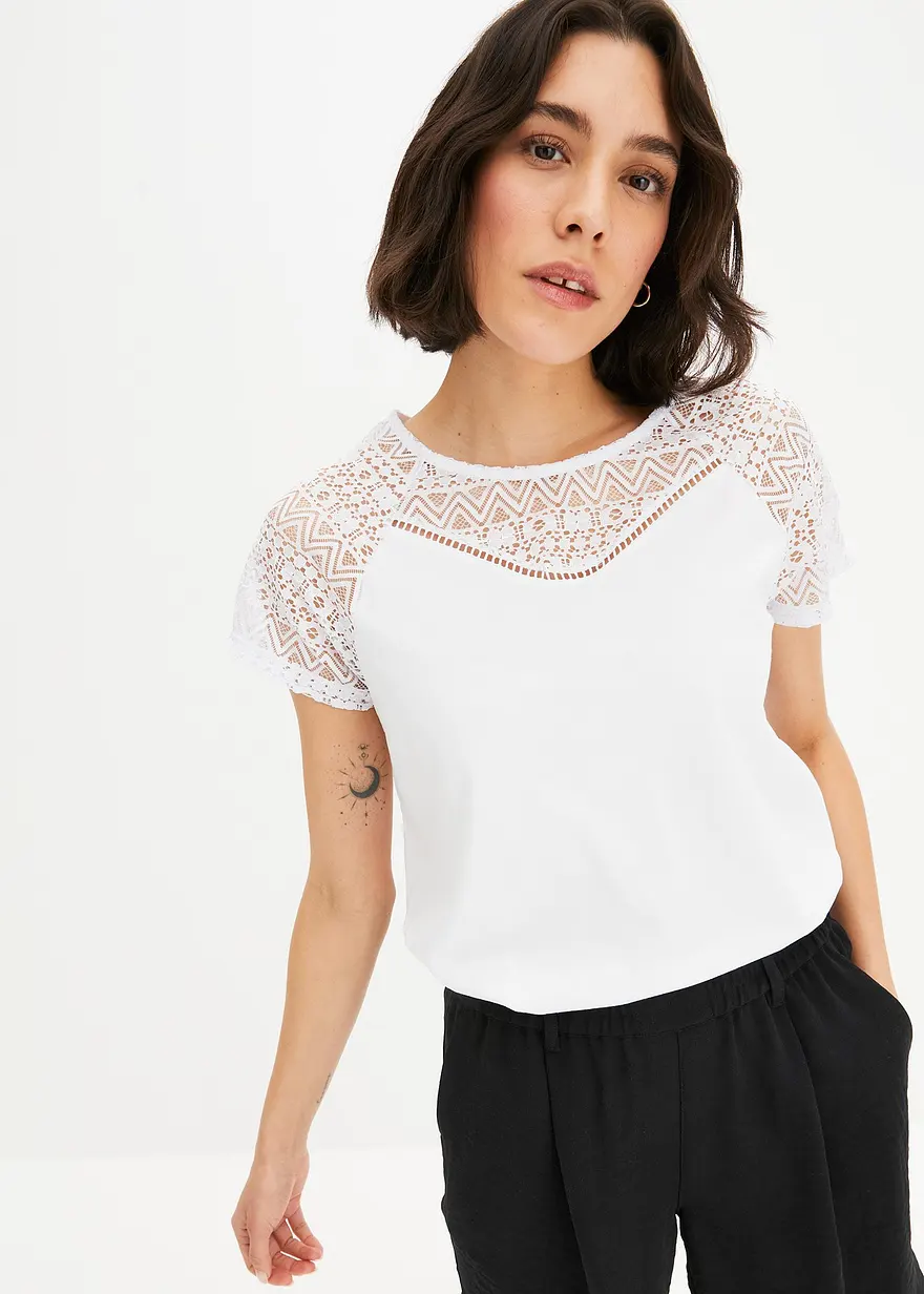 Shirt mit Spitze
