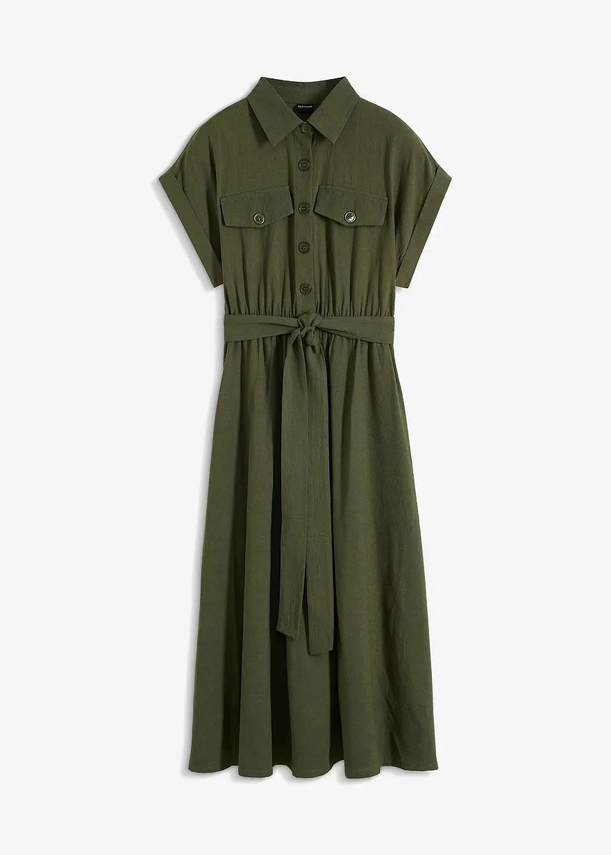 Midikleid aus reiner Baumwolle