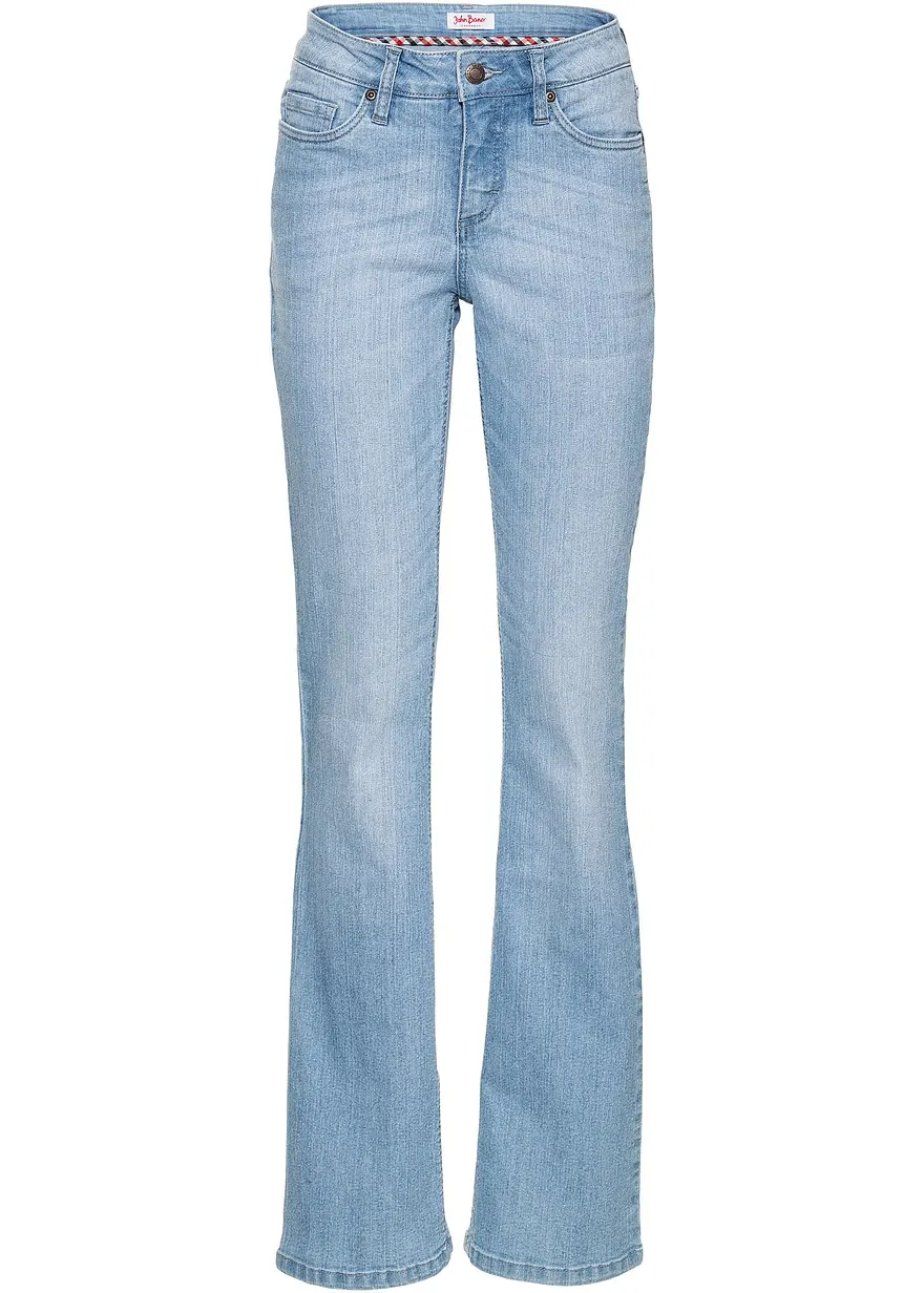 Bootcut Jeans Mid Waist, Komfort-Stretch