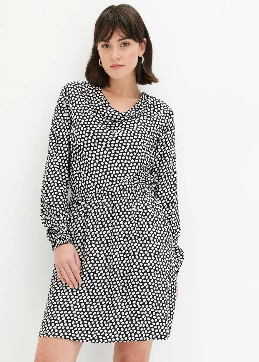 Minikleid aus strukturiertem Crêpe
