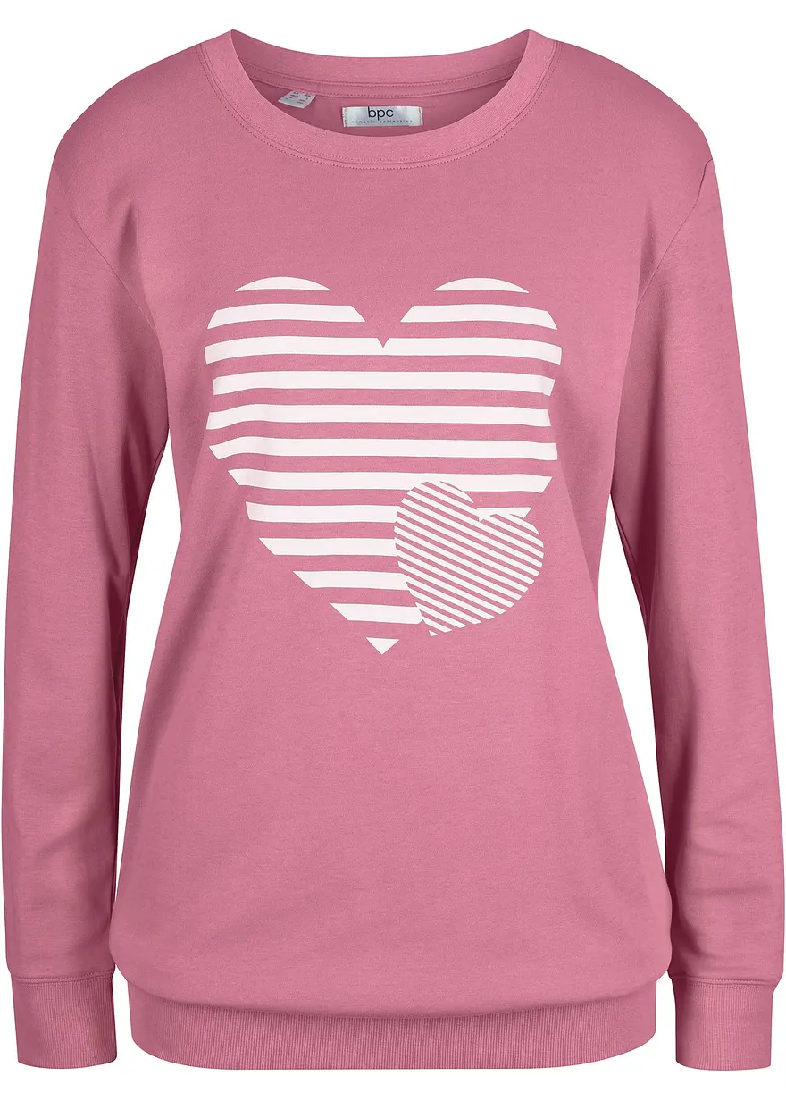 Baumwoll-Langarmshirt, bedruckt