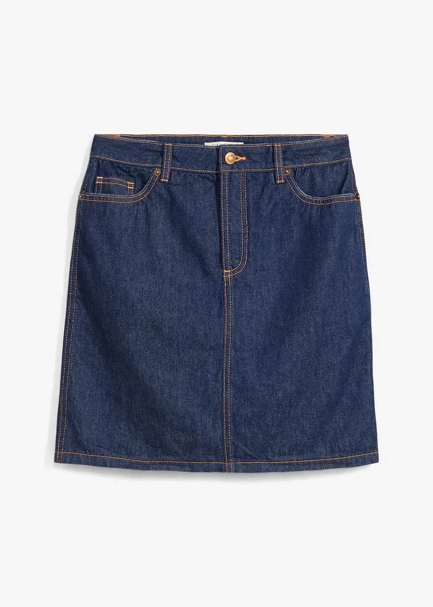 Jeansrock Mid Waist, Low Stretch