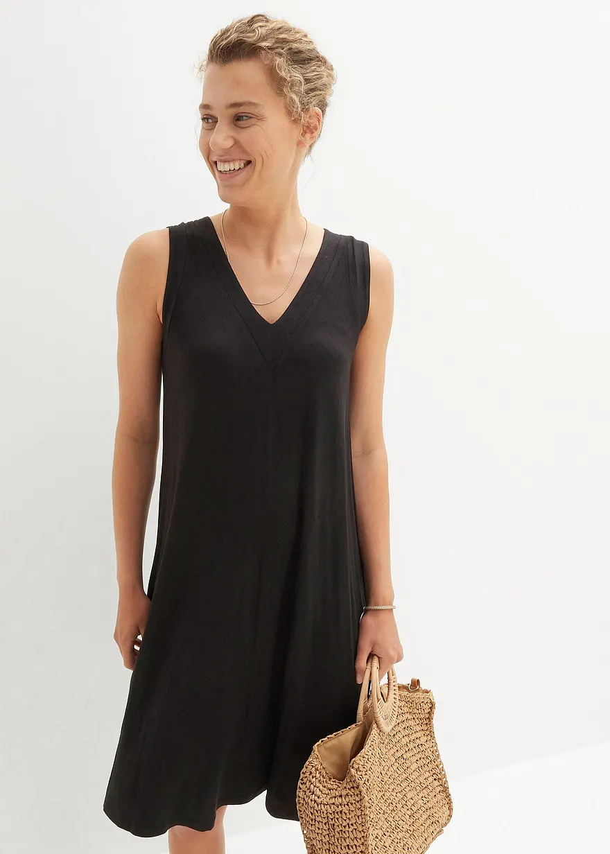 Jerseykleid aus fließender Viskose