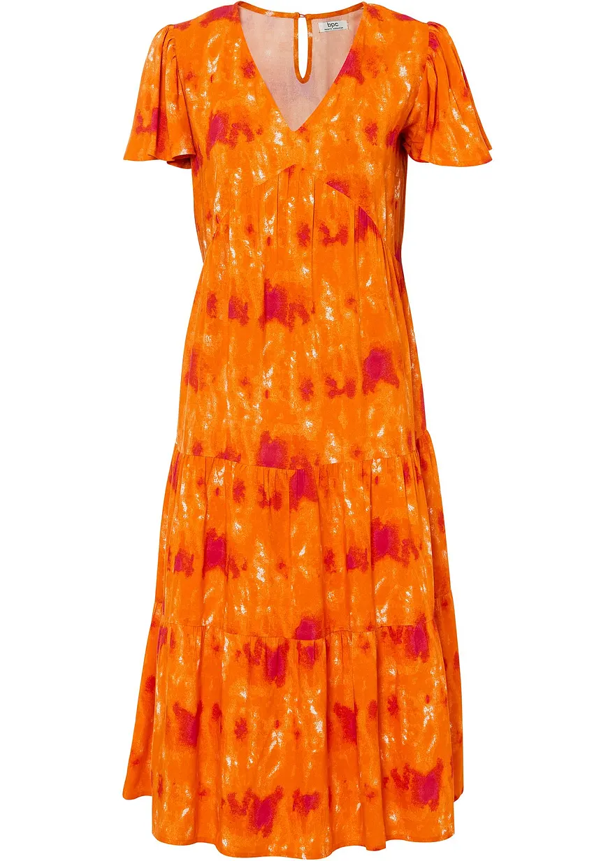 Midikleid aus Viskose