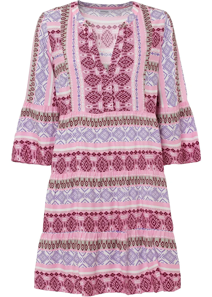 Tunika-Kleid aus fließender Viskose