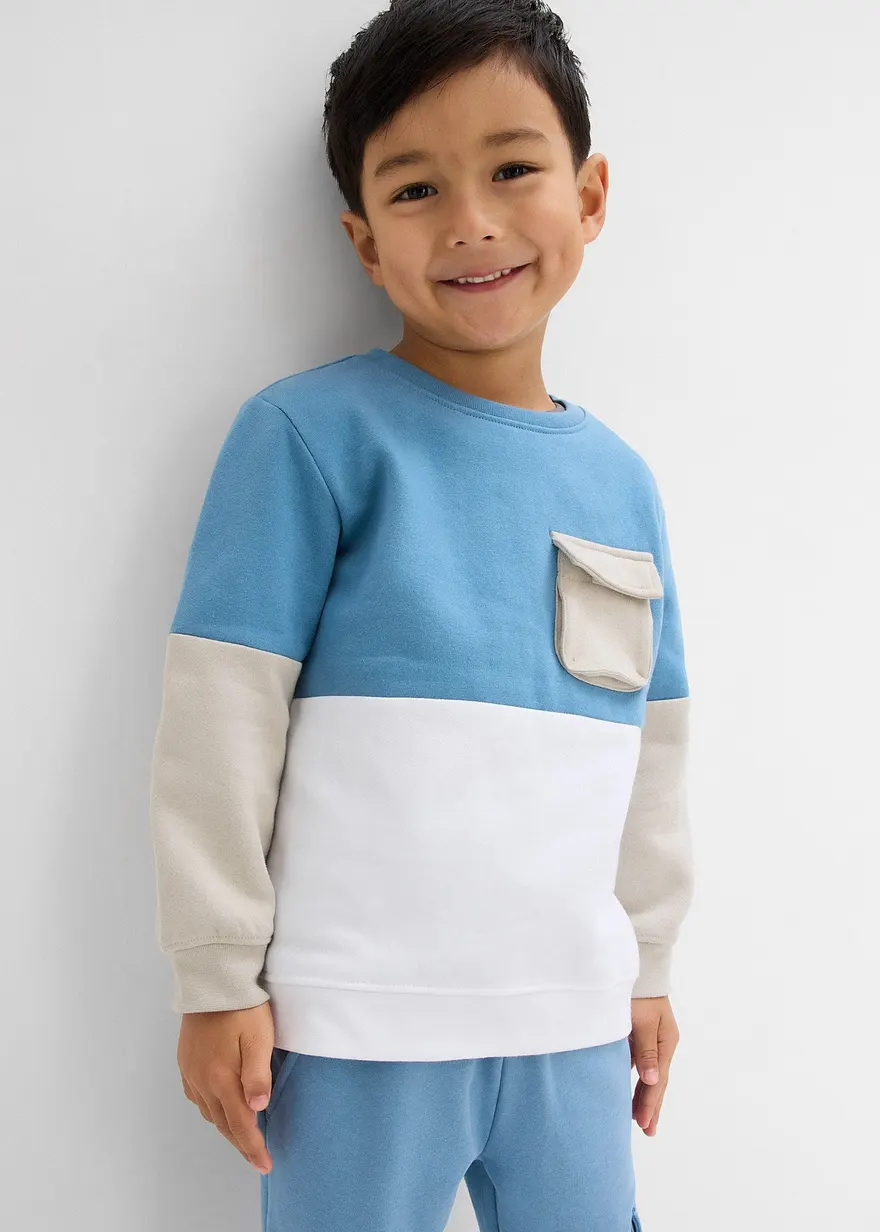 Sweatshirt mit Tasche aus weichem Baumwoll-Mix