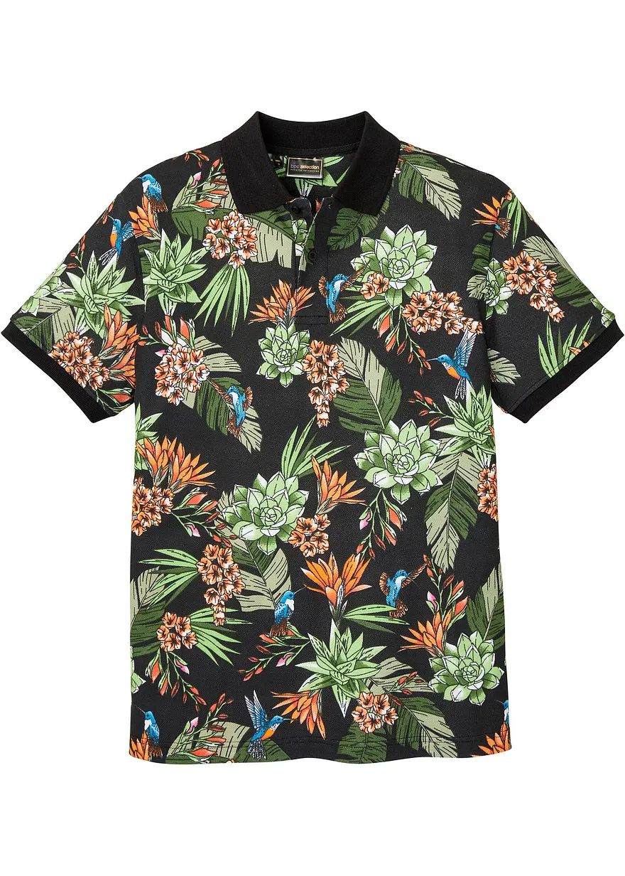 Piqué-Poloshirt aus reiner Baumwolle