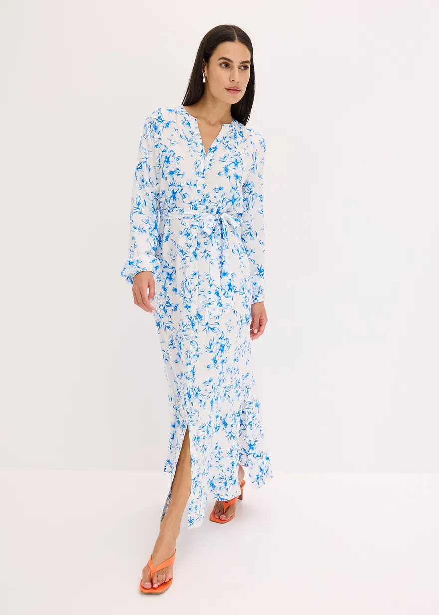 bedrucktes Blusenkleid