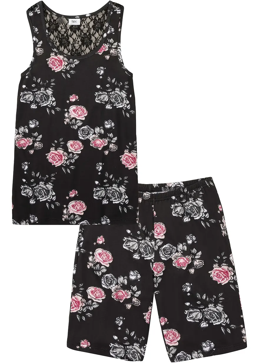 Shorty mit Spitze und Bermuda Shorts