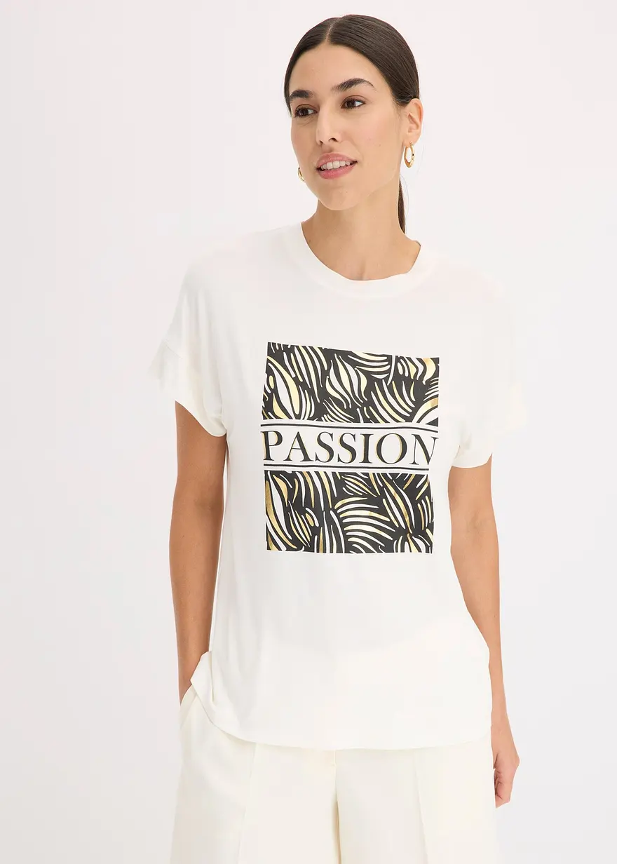 T-Shirt mit Placement-Print