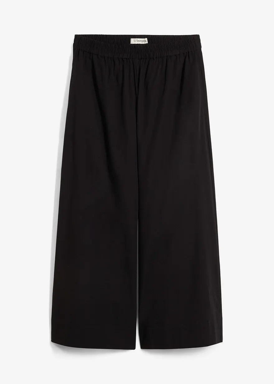 Weite Culotte aus reiner Baumwolle