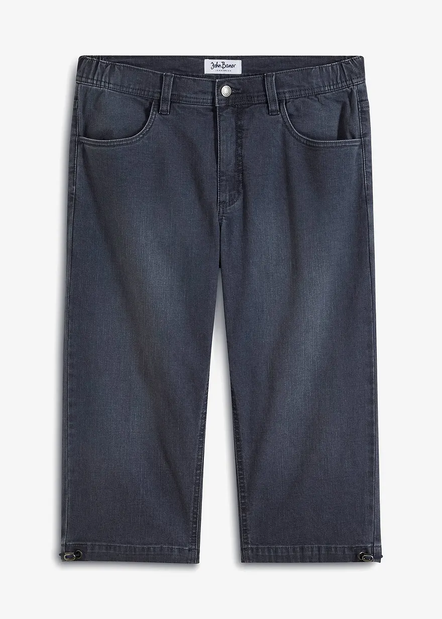 3/4-Stretch-Jeans, Regular Fit mit Komfortbund