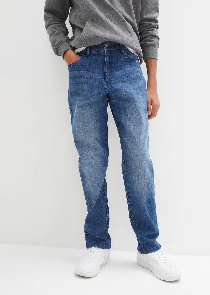 Loose-Fit Stretch-Jeans, Straight