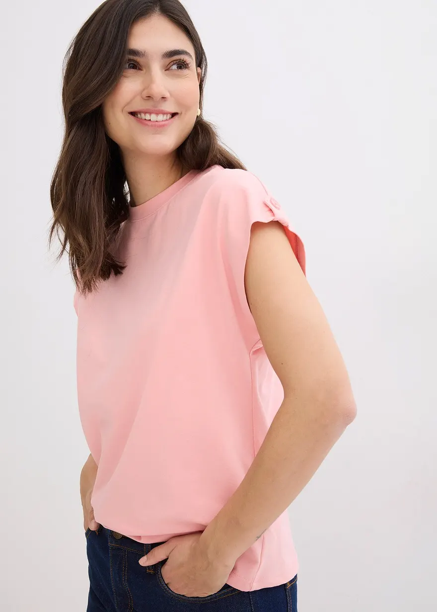 Boxy-Shirt mit Arm-Detail