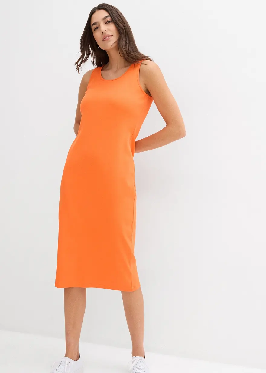 Trägerkleid aus Bio- Baumwoll-Stretch