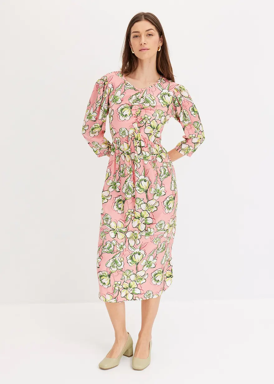Midikleid aus softer Viskose
