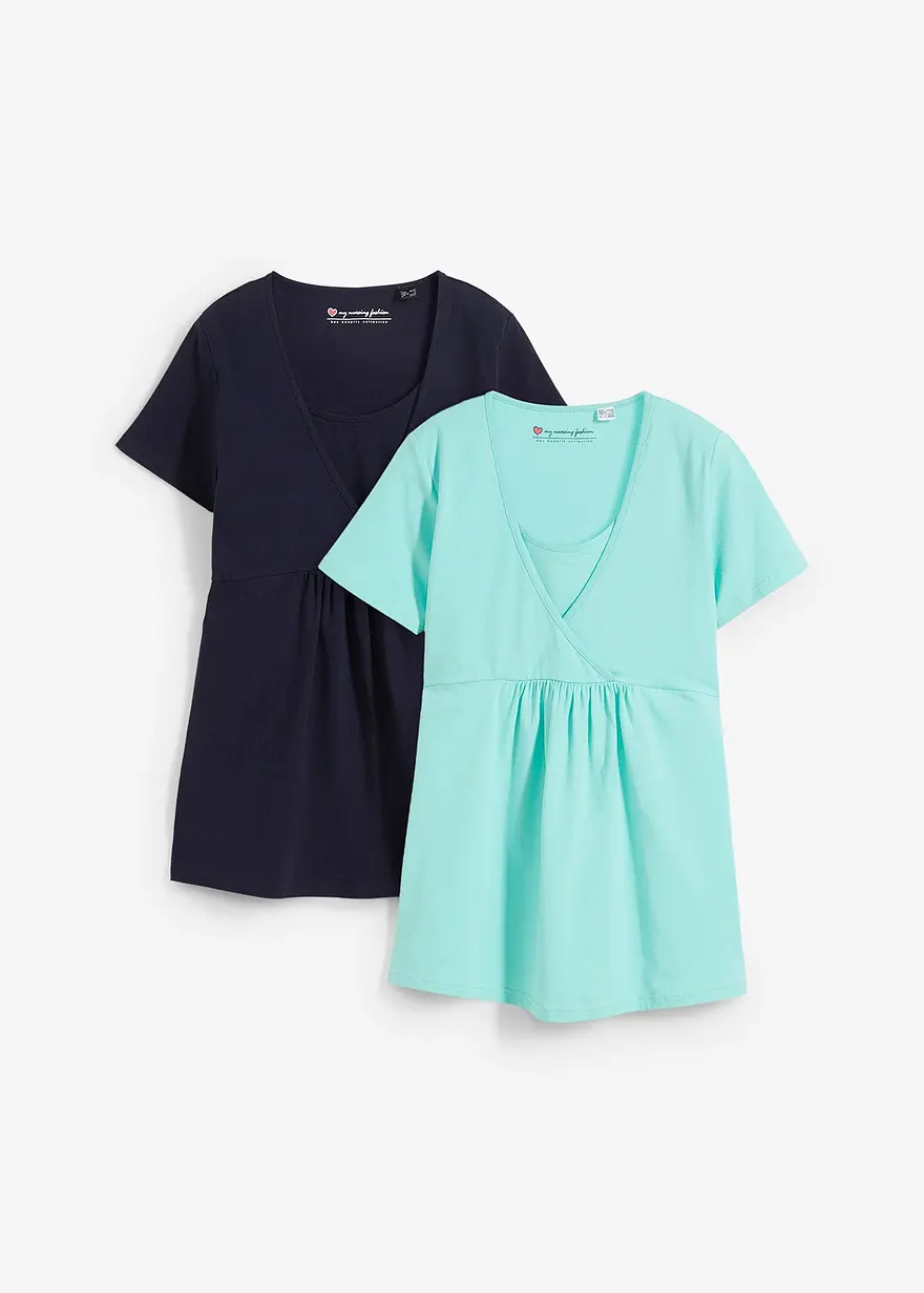 2-in-1 Umstands- und Stillshirts (2er Pack)
