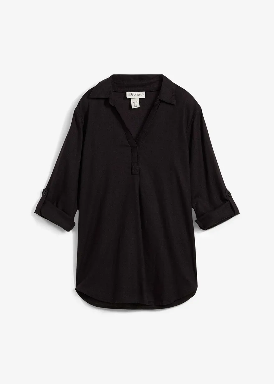 Leinen-Bluse, 3/4-Arm